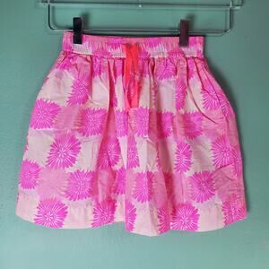 Crewcuts Skirt Girls Pink Floral Pull On Size 8